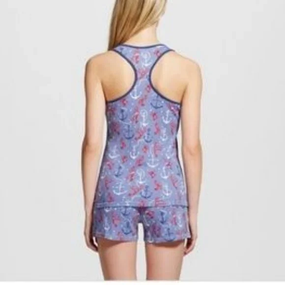 Nite Nite by Munki Munki Size XXL Anchors- Lobster 2-piece Nautical Short Set - Picture 2 of 2